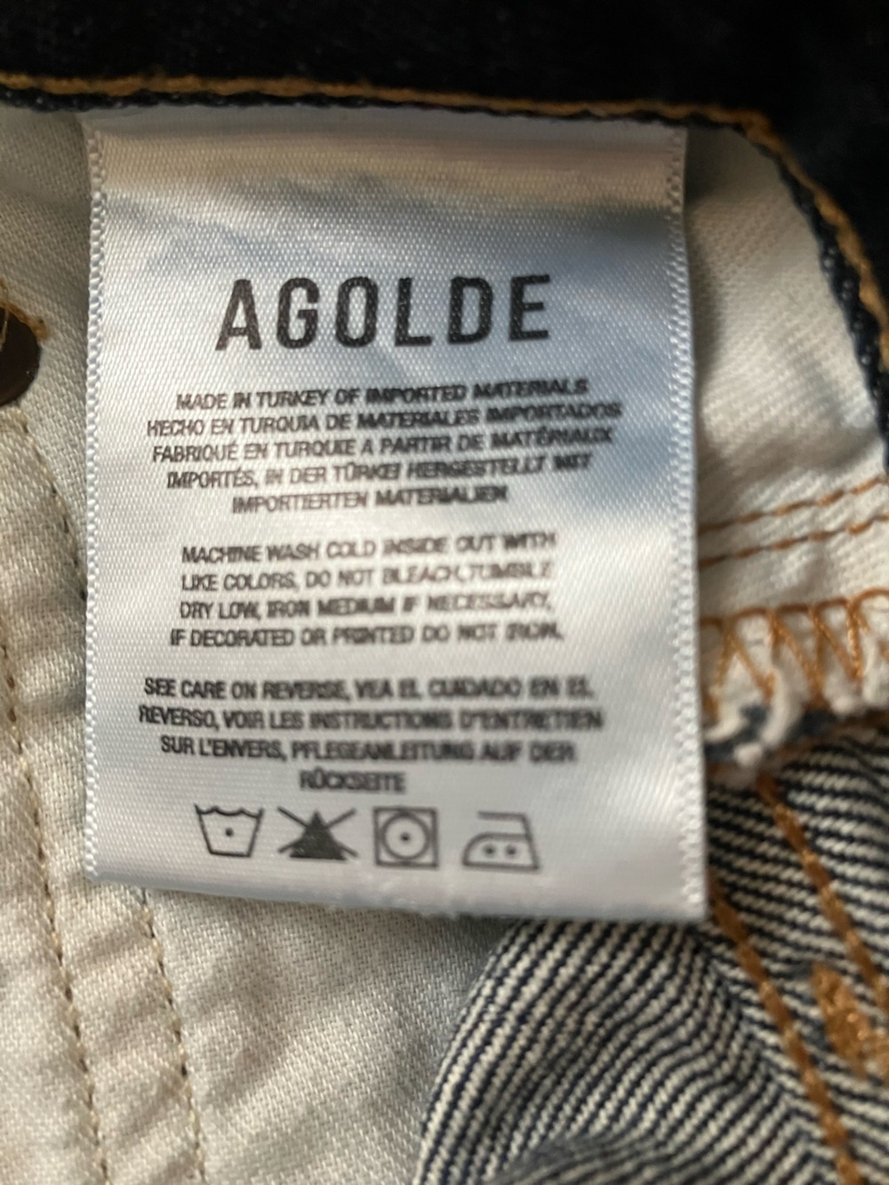 Agolde 90s Pinch Waist Long Jeans in Pendulum - Picture 8 of 8